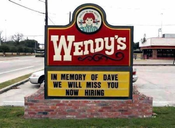 The Funniest 'Now Hiring' Signs You're Ever Going To See