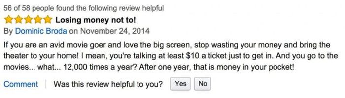 Sarcastic Amazon Reviews For The Most Expensive TV Ever