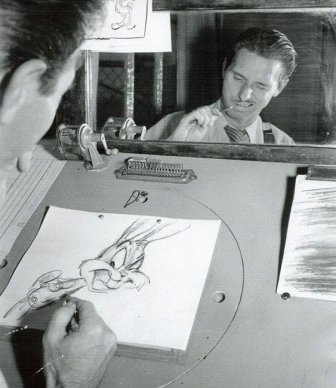 Disney Animators Using Their Reflections To Draw Their Characters