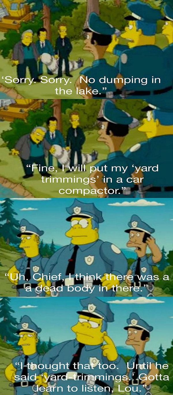 Chief Wiggum Is The Worst Cop Of All Time