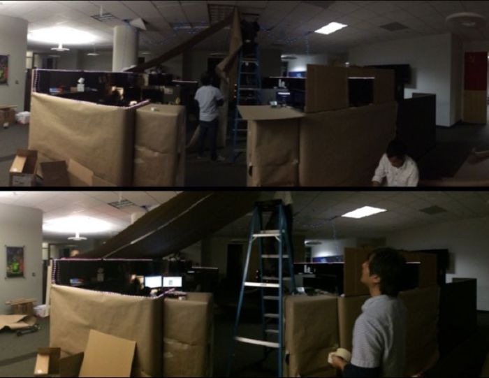 These Workers Turned Their Cubicle Into Something Incredible