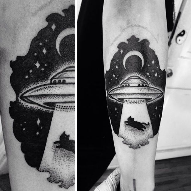 BEST REAL UFO  Alien tattoo, Galaxy tattoo, Ufo tattoo