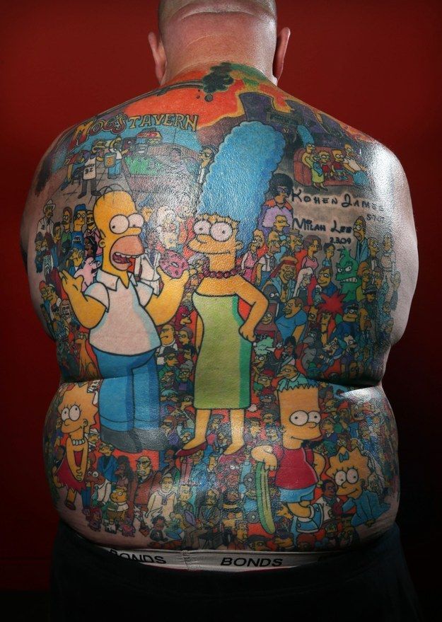 The Coolest Simpsons Tattoo Ever