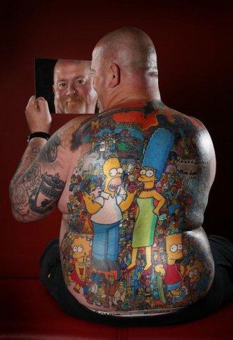 The Coolest Simpsons Tattoo Ever