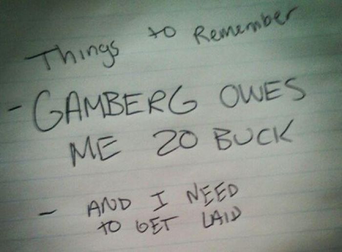 Drunk People Leave The Funniest Notes