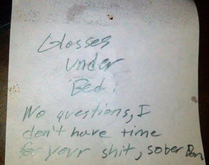 Drunk People Leave The Funniest Notes