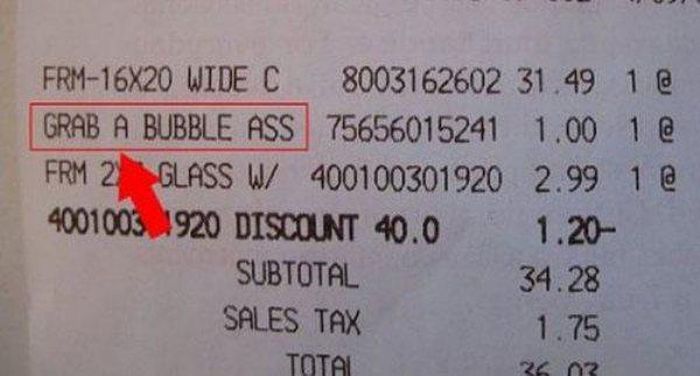 Are These Receipts Laughing At You Or With You?