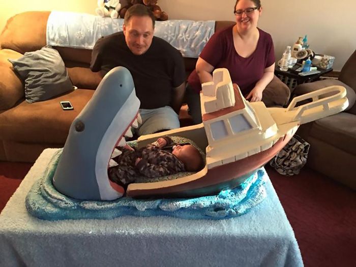 This Baby Now Has A Jaws Inspired Crib