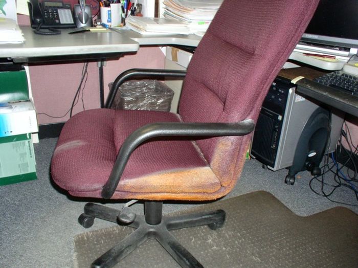 This Chair Was Covered In Cheetos For Many Years