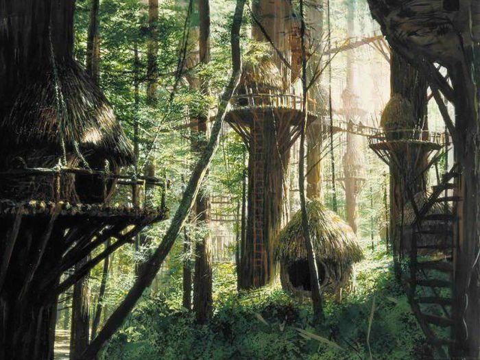 Incredible Matte Paintings Used In Iconic вЂњStar WarsвЂќ Scenes