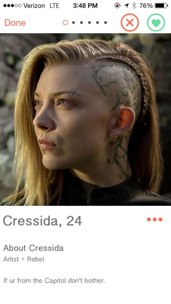 When Characters From The Hunger Games Get On Tinder