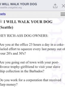 This Guy Really Wants to Walk Your Dog