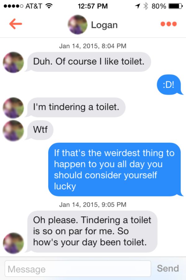 Man Gets Over 200 Matches Posing As A Toilet On Tinder
