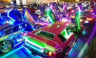 Check Out Japan's LED Lamborghini Mob