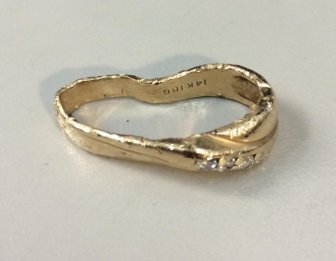 Wedding Ring Before And After Going Through A Garbage Disposal