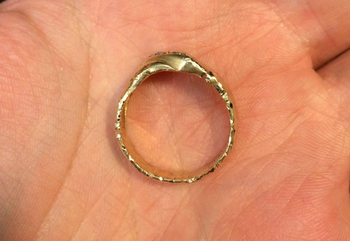 Wedding Ring Before And After Going Through A Garbage Disposal
