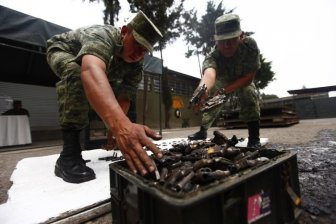 Citizens Hand Over Weapons In Mexico