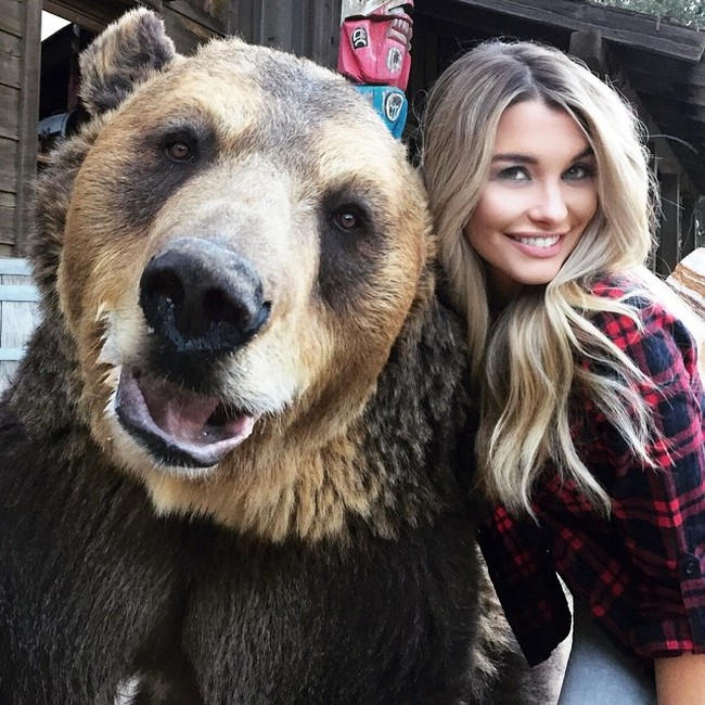 Emily Sears Takes A Selfie With A Special Guest