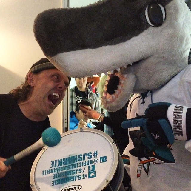 Metallica Hangs Out With The San Jose Sharks