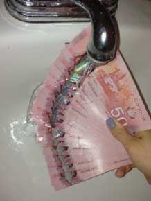 Canadian Money Is Waterproof