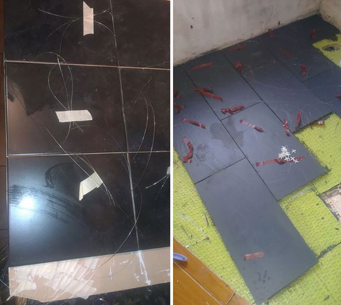 This Man Turned His Bathroom Floor Into A Beautiful Night Sky
