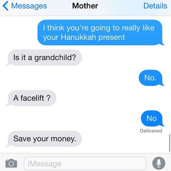 Crazy Texts From A Crazy Jewish Mother