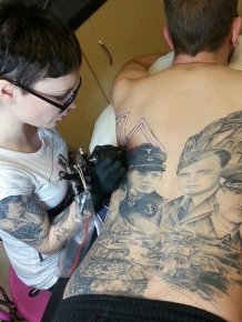 World War II Enthusiast Spends Six Months Getting His Back Tattooed