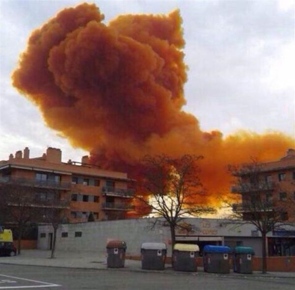 Chemical Plant Explosion Creates Toxic Orange Cloud