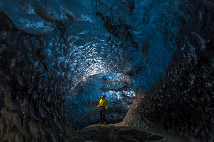 Inside Of Iceland's Giant Crystal Maze