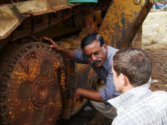 Indian truck drivers and machine operators