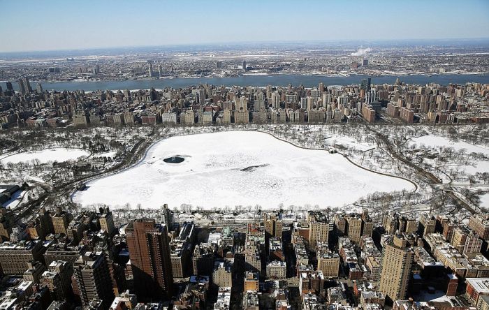 Amazing Aerial Views Show A Frozen New York City