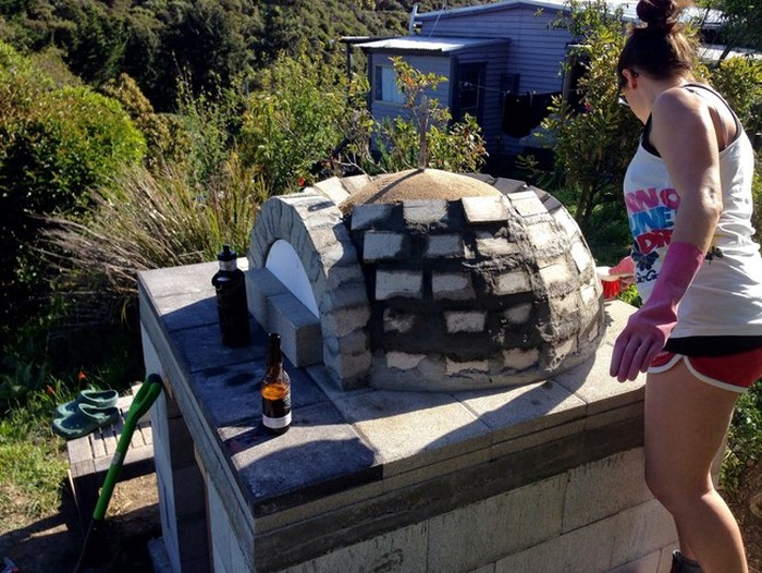 This Man Built A Brick Pizza Oven In His Own Backyard