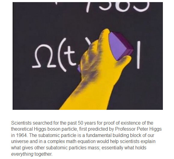 Did Homer Simpson Discover The Higgs Boson?