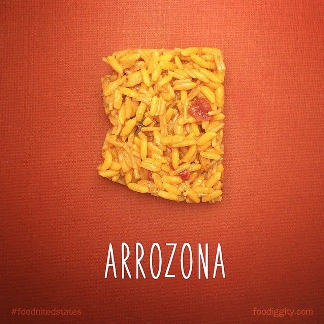 Dad And His Son Are Creating A Map Of The US With Puns And Food