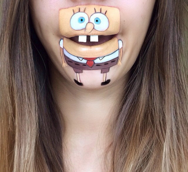Laura Jenkinson Uses Makeup To Turn People's Mouths Into Cartoon Characters