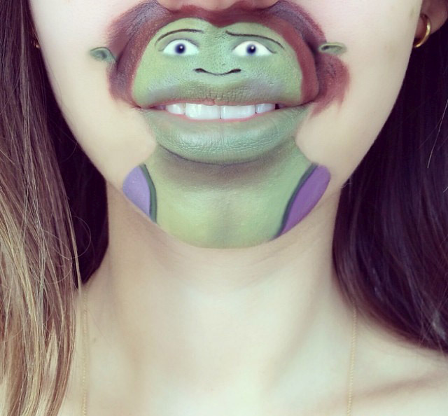 Laura Jenkinson Uses Makeup To Turn People's Mouths Into Cartoon Characters