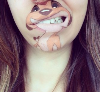 Laura Jenkinson Uses Makeup To Turn People's Mouths Into Cartoon Characters