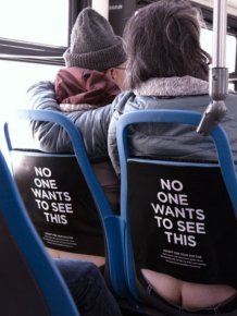 This Bus Ad Is Raising Color Cancer Awareness By Using Butt Cracks