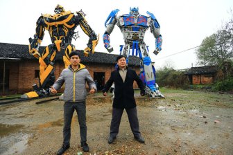 Father And Son Build Transformers From Scrap Metal In China