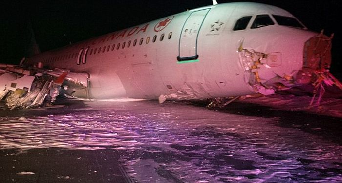 Air Canada Plane Crash Lands And Leaves 25 Injured