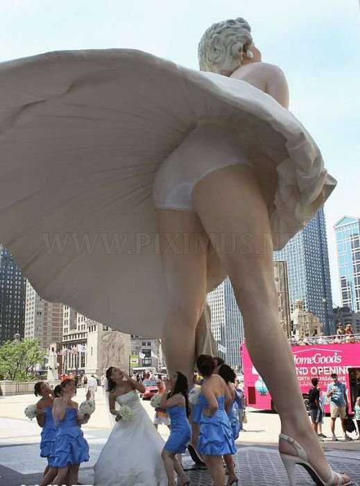 Marilyn Monroe Sculpture In Chicago 