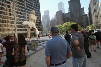 Marilyn Monroe Sculpture In Chicago 