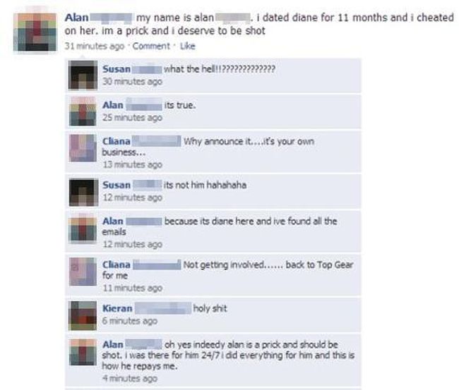 Cheaters Who Got Outed On Facebook