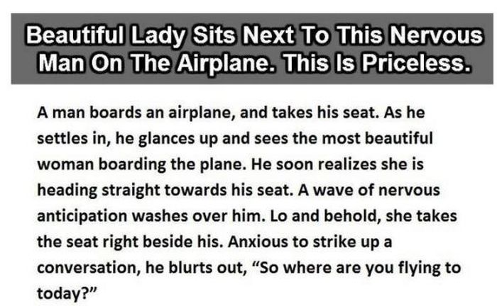 When A Nymphomaniac Sits Next To A Nervous Man On An Airplane