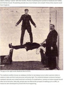 A Look Back At The Creepy History Behind Planking