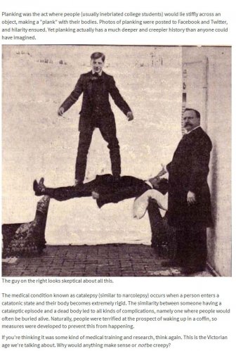 A Look Back At The Creepy History Behind Planking