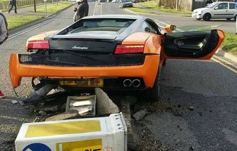 Driver Crashes $250,000 Lamborghini And Laughs It Off