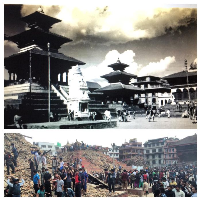 Before And After Photos Of Nepal Show The Effect Of A Deadly Earthquake