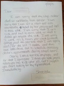 Employee's Sarcastic Resignation Note Tells It Like It Is