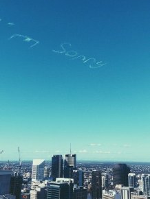 Sometimes You Just Have To Apologize Using Skywriting